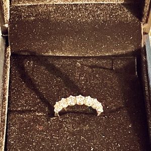 GORGEOUS 14k Kobelli Moissanite 7 Stone Band (2 available)